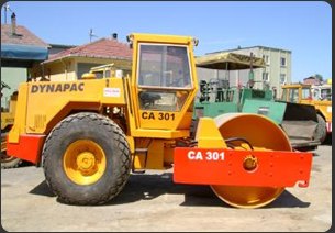 Dynapac CA 301 tek tamburlu silindir, makine parkında